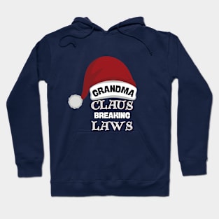 Grandma Claus Rebel Chic Hoodie